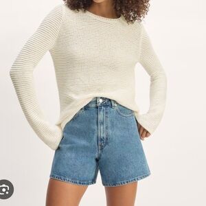 Everlane Cream Crew Neck Sweater